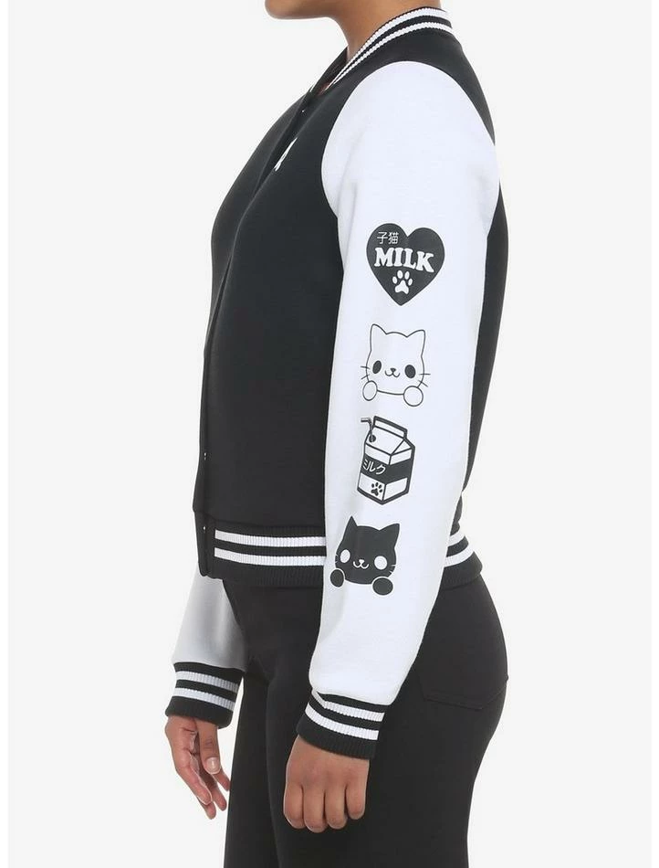 Cheap 🔥 Kitten Milk 👧 Girls Varsity Jacket 😀 7 Cheap 🔥 Kitten Milk 👧 Girls Varsity Jacket 😀 - Image 5