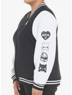 Budget ✔️ Kitten Milk 👧 Girls Varsity Jacket Plus Size 😉 -HT Style Outlet Store 19384924 av3