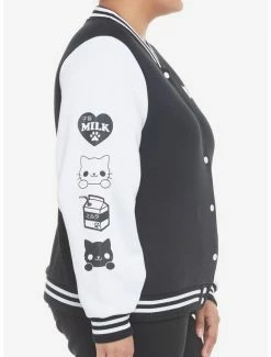 Budget ✔️ Kitten Milk 👧 Girls Varsity Jacket Plus Size 😉 -HT Style Outlet Store 19384924 av4