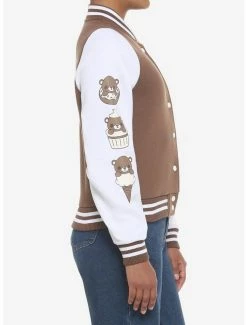 Promo ✔️ Teddy Bear Desserts 👧 Girls Varsity Jacket 🔥 -HT Style Outlet Store 19384931 av4