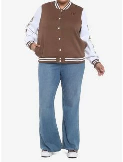 Buy 👏 Teddy Bear Desserts 👧 Girls Varsity Jacket Plus Size 😍 -HT Style Outlet Store 19384939 av1