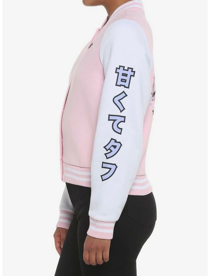 Coupon 👏 Kawaii Goth Pastel 👧 Girls Varsity Jacket 👏 6 Coupon 👏 Kawaii Goth Pastel 👧 Girls Varsity Jacket 👏 - Image 4