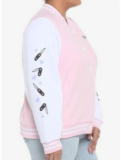 Budget 😉 Kawaii Goth Pastel 👧 Girls Varsity Jacket Plus Size 👏 -HT Style Outlet Store 19384954 av4