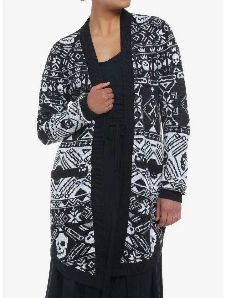 Brand new ๐ Skulls Fair Isle ๐ง Girls Open Cardigan ๐ฏ 3 Brand new ๐ Skulls Fair Isle ๐ง Girls Open Cardigan ๐ฏ