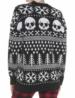 Best Sale 😉 Skulls & Bones Fair Isle Oversized 👧 Girls Cardigan ❤️ -HT Style Outlet Store 19385100 av2