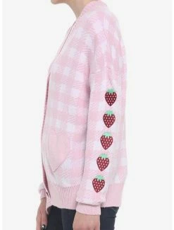 Best Sale ๐ Pink Gingham Strawberry Heart Oversized ๐ง Girls Cardigan ๐ 10 Best Sale ๐ Pink Gingham Strawberry Heart Oversized ๐ง Girls Cardigan ๐ -HT Style Outlet Store 19385115 av3