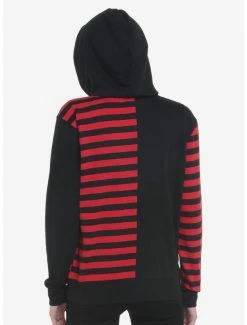 Coupon โ๏ธ Black & Red Stripe Split ๐ง Girls Hoodie โจ 7 Coupon โ๏ธ Black & Red Stripe Split ๐ง Girls Hoodie โจ -HT Style Outlet Store 19386181 av2