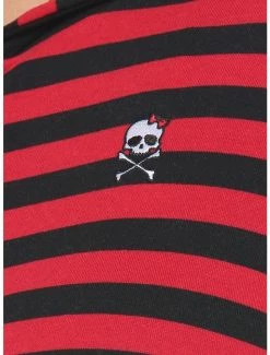 Coupon 👏 Black & Red Stripe Split 👧 Girls Hoodie Plus Size 🧨 -HT Style Outlet Store 19386189 av3