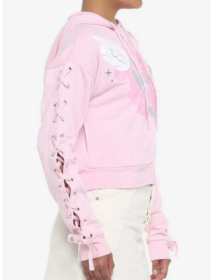 Cheap ๐ Angel Wings Lace-Up Sleeve ๐ง Girls Hoodie ๐ 6 Cheap ๐ Angel Wings Lace-Up Sleeve ๐ง Girls Hoodie ๐ - Image 4