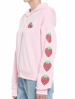 Discount 😍 Strawberry 👧 Girls Hoodie 🛒 -HT Style Outlet Store 19386256 av3