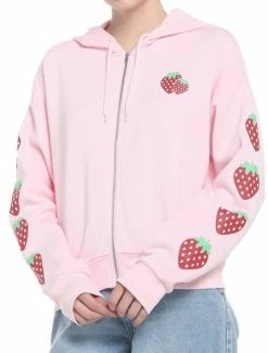Discount 😍 Strawberry 👧 Girls Hoodie 🛒