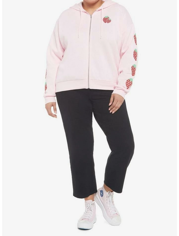 Cheapest ๐ฅฐ Strawberry ๐ง Girls Zip-Up Hoodie Plus Size ๐คฉ 4 Cheapest ๐ฅฐ Strawberry ๐ง Girls Zip-Up Hoodie Plus Size ๐คฉ - Image 2