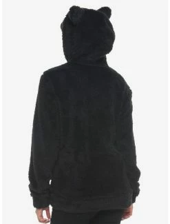 Cheap 👏 Black Teddy Bear 👧 Girls Hoodie With 3D Ears ⌛ -HT Style Outlet Store 19388646 av2