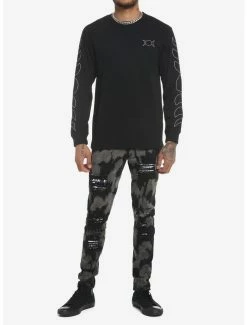 Buy 💯 Moon Phases Outline Long-Sleeve T-Shirt ⌛ 8 Buy 💯 Moon Phases Outline Long-Sleeve T-Shirt ⌛ -HT Style Outlet Store 19438801 av1