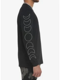 Buy 💯 Moon Phases Outline Long-Sleeve T-Shirt ⌛ 11 Buy 💯 Moon Phases Outline Long-Sleeve T-Shirt ⌛ -HT Style Outlet Store 19438801 av4