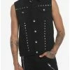 Wholesale 💯 Black Pyramid Stud Denim Vest ⭐ 2 Wholesale 💯 Black Pyramid Stud Denim Vest ⭐ -HT Style Outlet Store 19467744 hi