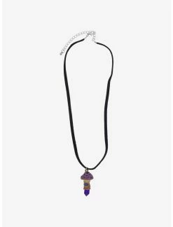 Cheap 🥰 Purple Mushroom Crystal Necklace 🔥 5 Cheap 🥰 Purple Mushroom Crystal Necklace 🔥 -HT Style Outlet Store 19479194 av1