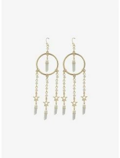 Coupon 💯 Crystal Multichain Drop Earrings 🎁 -HT Style Outlet Store 19479198 av1