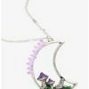 Cheap ❤️ Purple Mushroom Moon Necklace 🌟 -HT Style Outlet Store 19480671 hi