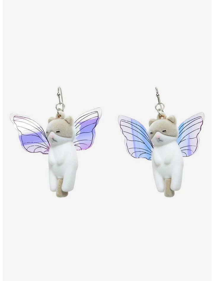 Discount 🤩 Fuzzy Kitty Fairy Earrings 🎁 3 Discount 🤩 Fuzzy Kitty Fairy Earrings 🎁