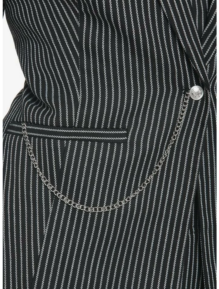 Hot Sale 🥰 Pinstripe Chain 👧 Girls Blazer 🎉 6 Hot Sale 🥰 Pinstripe Chain 👧 Girls Blazer 🎉 - Image 4