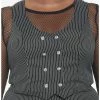 Outlet ✨ Pinstripe Double-Breasted 👧 Girls Vest Plus Size 🔥 -HT Style Outlet Store 19482972 hi