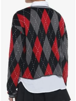 Cheapest 🎉 Skull Crest Argyle V-Neck 👧 Girls Sweater 🔔 7 Cheapest 🎉 Skull Crest Argyle V-Neck 👧 Girls Sweater 🔔 -HT Style Outlet Store 19483067 av2