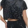 Promo 👏 Constellations Velvet 👧 Girls Crop T-Shirt ❤️ -HT Style Outlet Store 19483313 hi