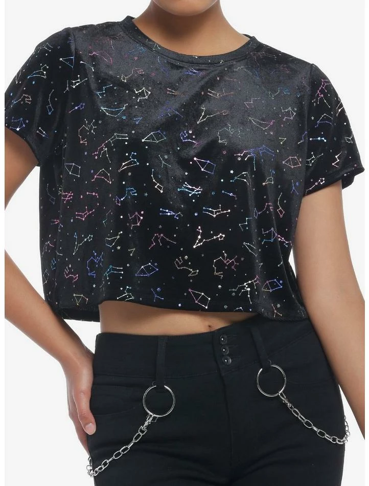 Promo ๐ Constellations Velvet ๐ง Girls Crop T-Shirt โค๏ธ 3 Promo ๐ Constellations Velvet ๐ง Girls Crop T-Shirt โค๏ธ