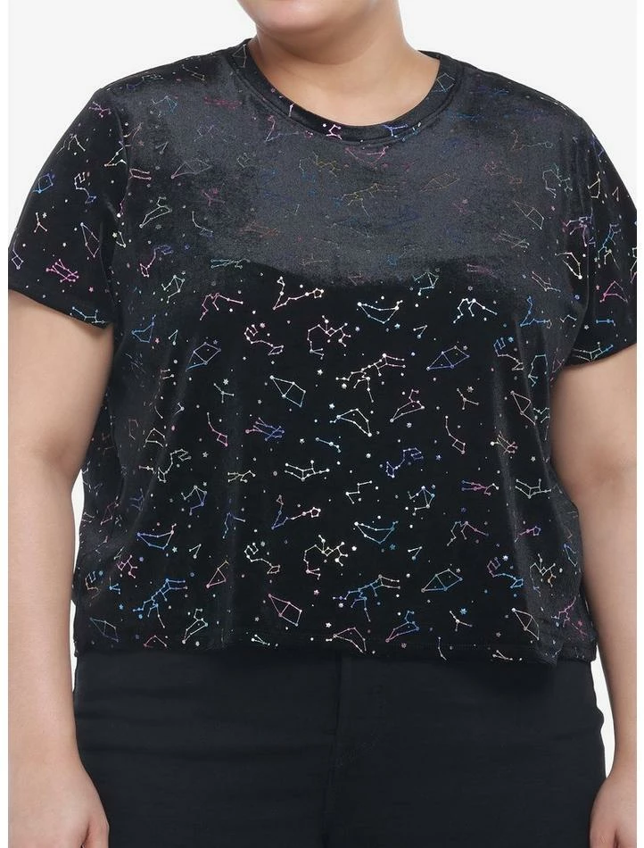 Promo ๐ฅฐ Constellations Velvet ๐ง Girls Crop Top Plus Size ๐คฉ 3 Promo ๐ฅฐ Constellations Velvet ๐ง Girls Crop Top Plus Size ๐คฉ