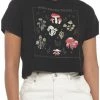 Deals ❤️ Dark Fungi Cottagecore Crop 👧 Girls T-Shirt 🤩 -HT Style Outlet Store 19483328 hi