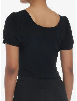 Wholesale ✔️ Black Corset Lace-Up 👧 Girls Crop Top 👍 -HT Style Outlet Store 19483388 av2