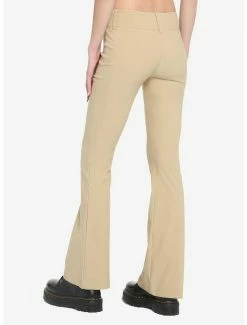 Budget 👍 Beige Flare Pants 🌟 -HT Style Outlet Store 19484557 av1