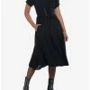 Cheapest 😍 Black Puff Sleeve Corset Midi 👗 Dress 👍 -HT Style Outlet Store 19509760 hi