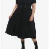 Discount ✨ Black Puff Sleeve Corset Midi 👗 Dress Plus Size 🎉 -HT Style Outlet Store 19509768 hi