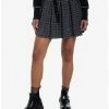 Brand new 🎉 Grey Plaid Pleated 👗 Skirt With Grommet Belt 🎉 -HT Style Outlet Store 19510026 hi