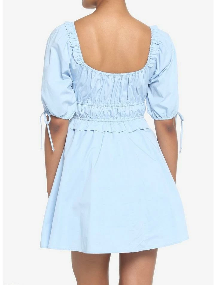 Wholesale ๐ฅฐ Blue Puff Sleeve Smock ๐ Dress ๐คฉ 5 Wholesale ๐ฅฐ Blue Puff Sleeve Smock ๐ Dress ๐คฉ - Image 3