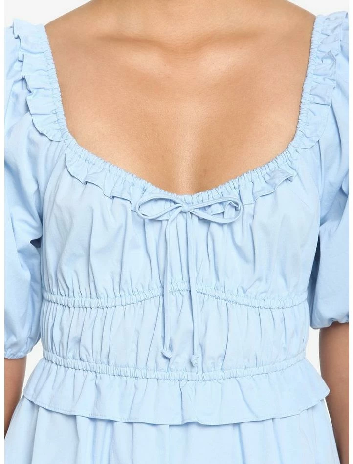 Wholesale ๐ฅฐ Blue Puff Sleeve Smock ๐ Dress ๐คฉ 6 Wholesale ๐ฅฐ Blue Puff Sleeve Smock ๐ Dress ๐คฉ - Image 4