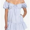 Top 10 🥰 Blue Gingham Smock 👗 Dress 🤩 -HT Style Outlet Store 19541779 hi