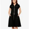 Best reviews of 🌟 Black Zipper Bondage Midi 👗 Dress 🎁 -HT Style Outlet Store 19541874 hi