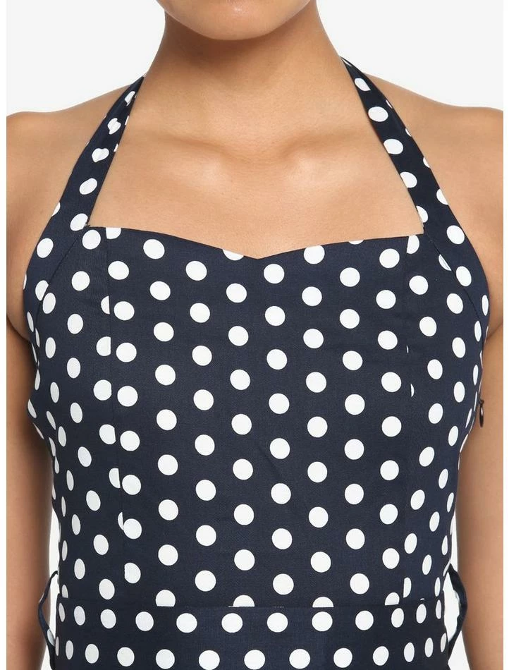 Best deal ๐ฅ Navy Polka Dot Retro Halter ๐ Dress ๐ฅฐ 6 Best deal ๐ฅ Navy Polka Dot Retro Halter ๐ Dress ๐ฅฐ - Image 4