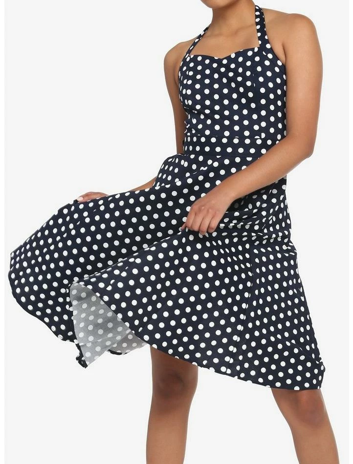 Best deal ๐ฅ Navy Polka Dot Retro Halter ๐ Dress ๐ฅฐ 8 Best deal ๐ฅ Navy Polka Dot Retro Halter ๐ Dress ๐ฅฐ - Image 6