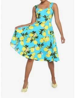 Budget 🔥 Bright Lemon Retro 👗 Dress 🛒 -HT Style Outlet Store 19541890 av4