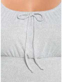 Promo 😍 Heather Grey Ruffle Empire 👗 Dress Plus Size ✔️ -HT Style Outlet Store 19542029 av3