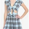 Top 10 β€οΈ Light Blue Plaid Tie-Front π Dress β 2 Top 10 β€οΈ Light Blue Plaid Tie-Front π Dress β -HT Style Outlet Store 19542048 hi