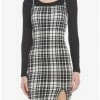Discount 😉 Black & White Plaid Twofer 👗 Dress 🎁 -HT Style Outlet Store 19542053 hi