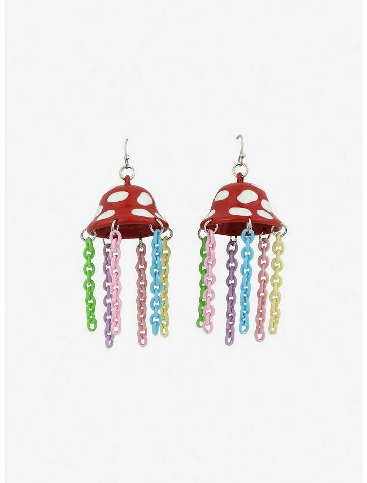 Outlet 💯 Rainbow Mushroom Jellyfish Drop Earrings ⌛ 4 Outlet 💯 Rainbow Mushroom Jellyfish Drop Earrings ⌛ - Image 2