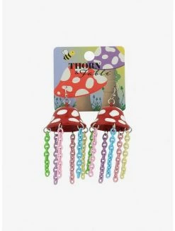 Outlet 💯 Rainbow Mushroom Jellyfish Drop Earrings ⌛