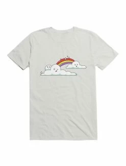 Coupon ❤️ Kawaii Clouds Pattern T-Shirt 👏 -HT Style Outlet Store 19559122 hi