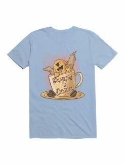 Deals 😀 Kawaii Puppy Love Coffee T-Shirt 🎉 -HT Style Outlet Store 19559896 hi